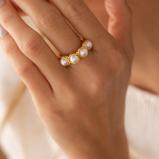 Pearl Ring Gold