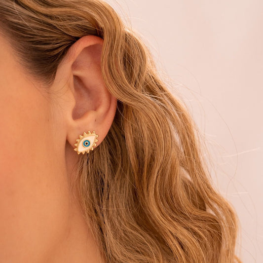 EYE GOLD EARRINGS