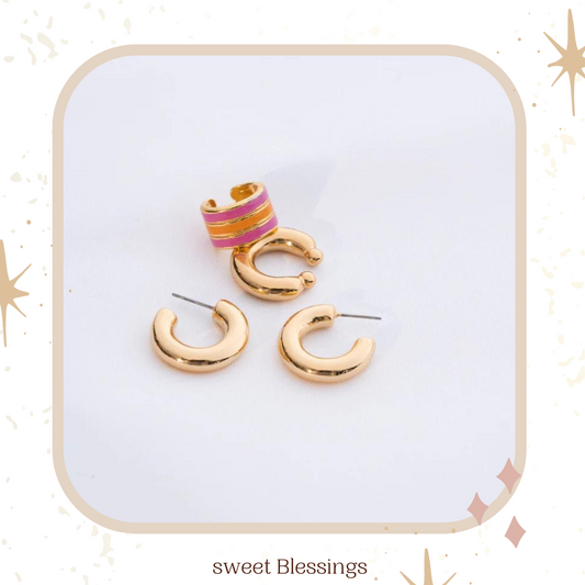 EAR-CUFF Fuchsia
