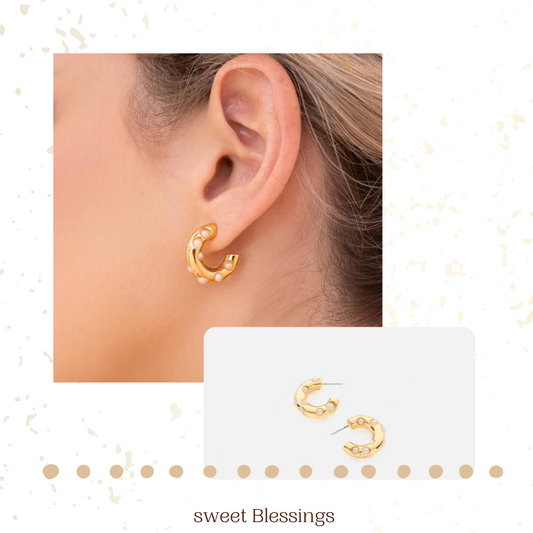 Pearl Earrings Gold