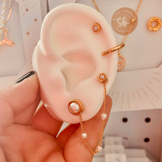 Pearl Solitaire Earring