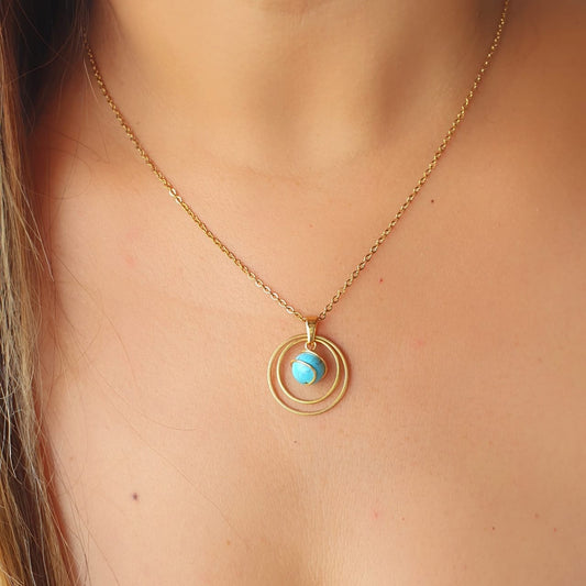 NECKLACE TURQUOISE QUARTZ